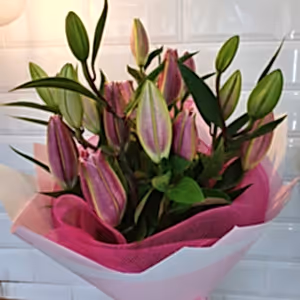 Oriental Lily Bouquet - Gold Coast City Florist