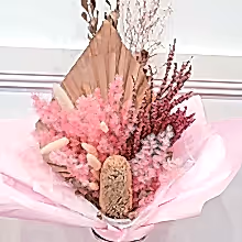 Load image into Gallery viewer, Pink and white tones Dried flower bouquet - Gold Coast City Florist
